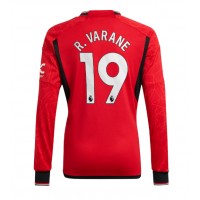 Camisa de time de futebol Manchester United Raphael Varane #19 Replicas 1º Equipamento 2023-24 Manga Comprida